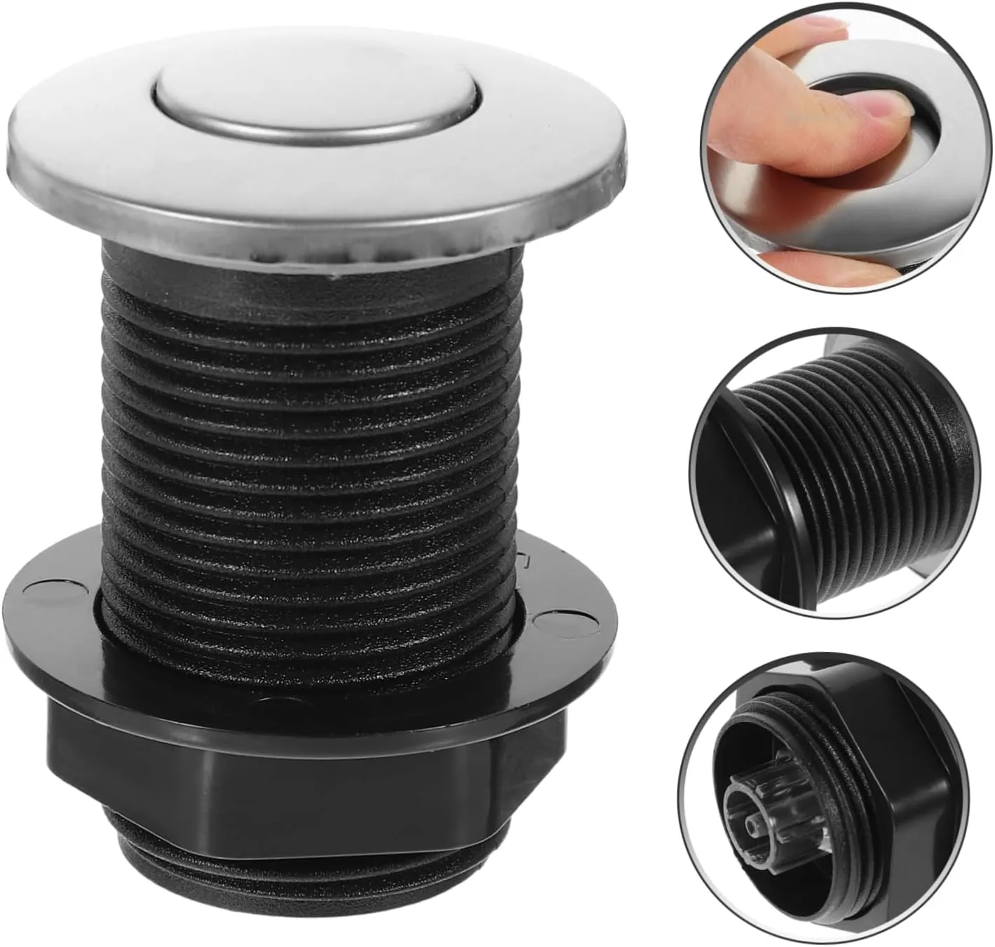 WOONEKY Interruptor de Aire para Triturador de Basura Compresor de Aire a Presión de 32 Mm Accesorio de Encendido Y Apagado para