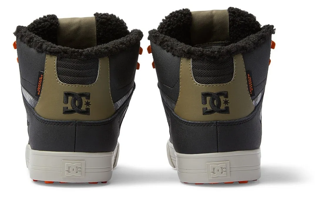 ZAPATOS DC PURE HIGH TOP WC WNT  0BG/BLACK/GREEN PRINT  MEN´S