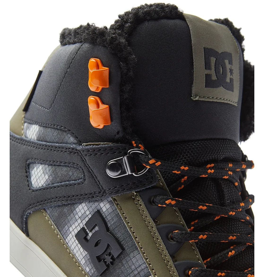 ZAPATOS DC PURE HIGH TOP WC WNT  0BG/BLACK/GREEN PRINT  MEN´S