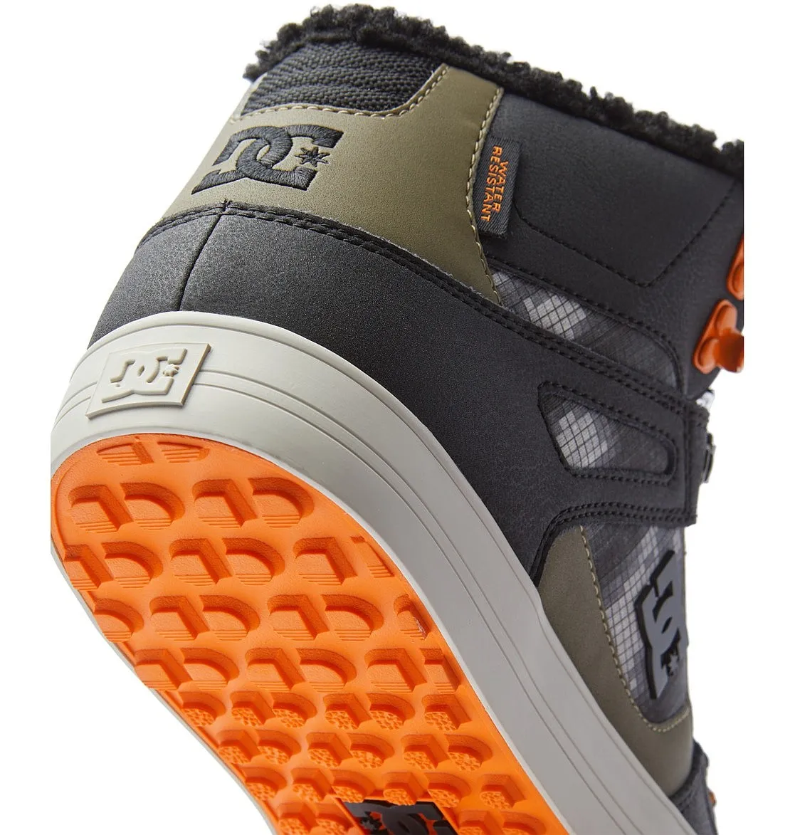 ZAPATOS DC PURE HIGH TOP WC WNT  0BG/BLACK/GREEN PRINT  MEN´S